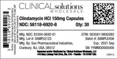 Clincamycin 150mg Capsule 30 Count Blister Card (Clindamycin 150mg)